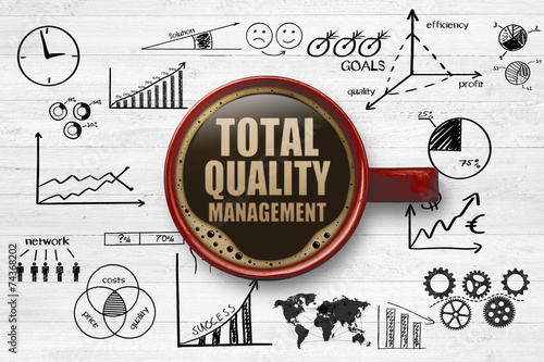Quadro em tela Total Quality Management