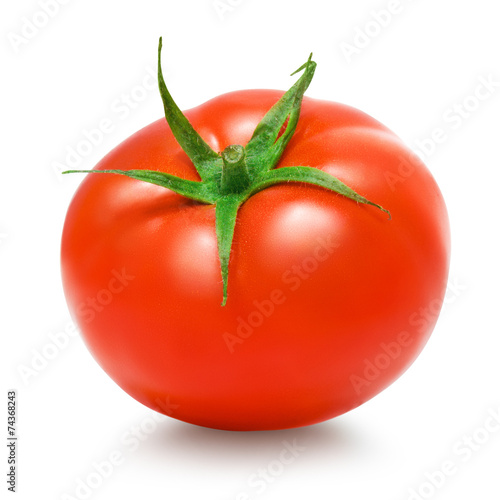  fresh red tomato isolated on white