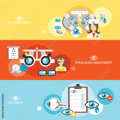 Oculist banner set