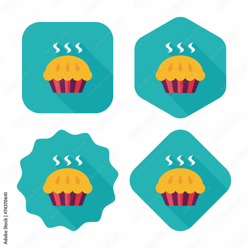 pie flat icon with long shadow,eps10 pie flat icon with long shadow,eps10