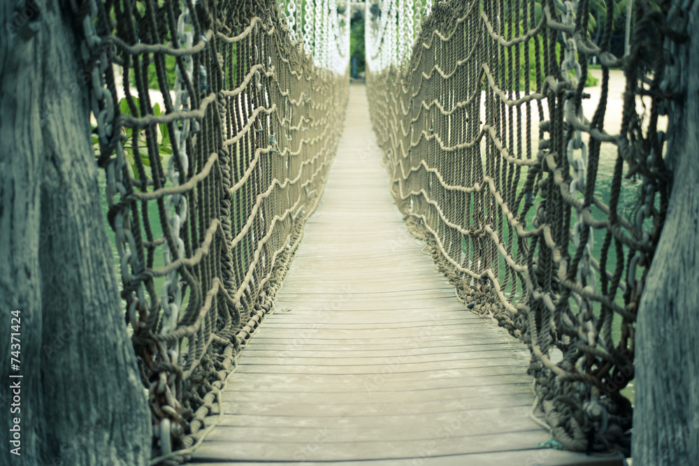 Obraz premium Sentosa rope bridge