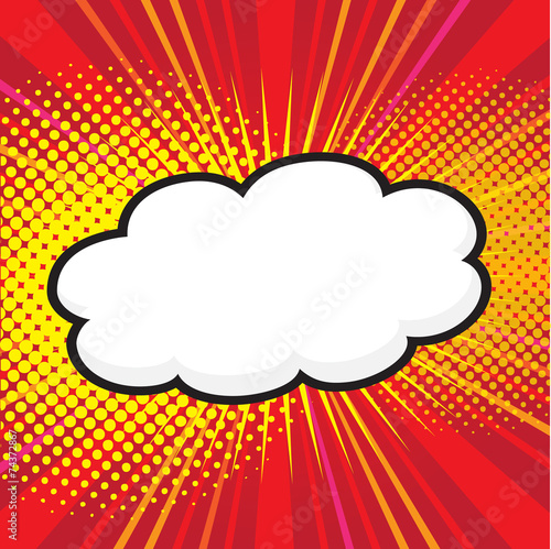 Blank comic speech bubbles design for comic background