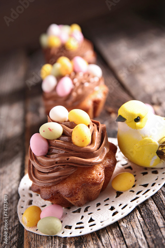 Photography easter cupcake