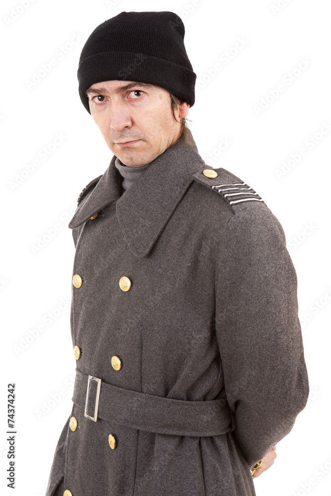 man dressed as russian military man dressed as russian military
