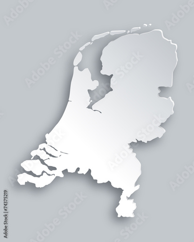 Karte der Niederlande