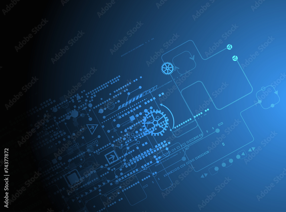 Obraz premium Abstract technology concept of business background.