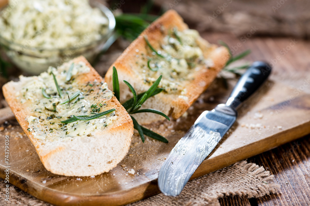 Baguette (with Herb Butter and Garlic) Baguette (with Herb Butter and Garlic)
