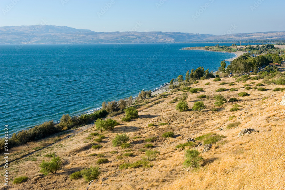 East coast of the Sea of Galilee