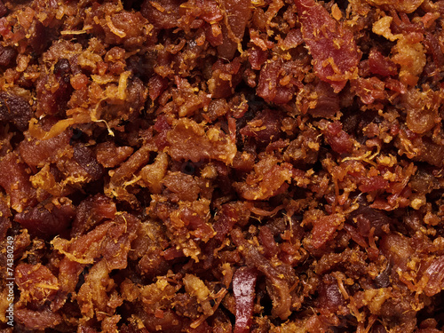 bacon bits texture background