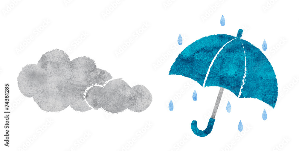 天気 曇りと雨 Stock イラスト Adobe Stock