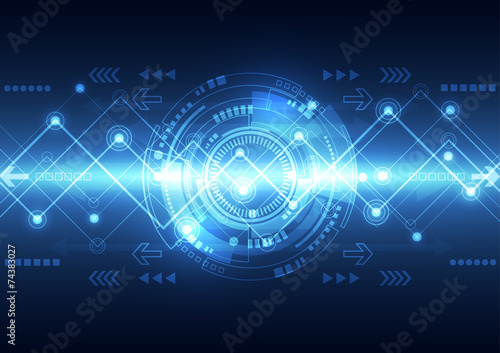 vector future network telecom technology, abstract background