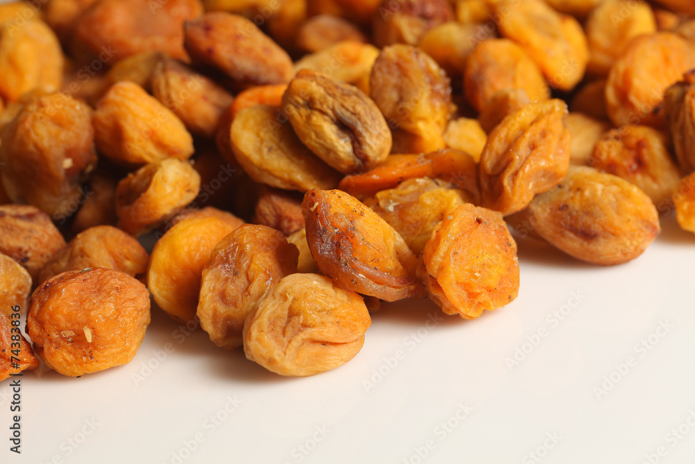 Dried apricots with pits in Dried apricots with pits in