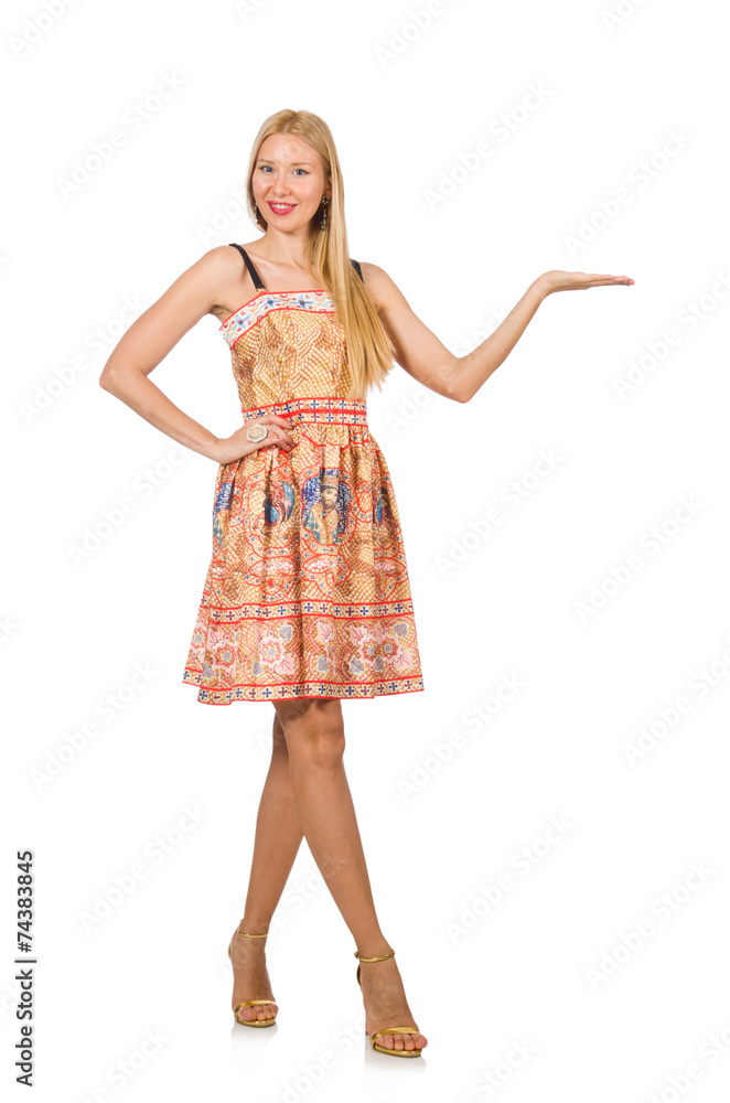 Woman isolated on the white background Woman isolated on the white background