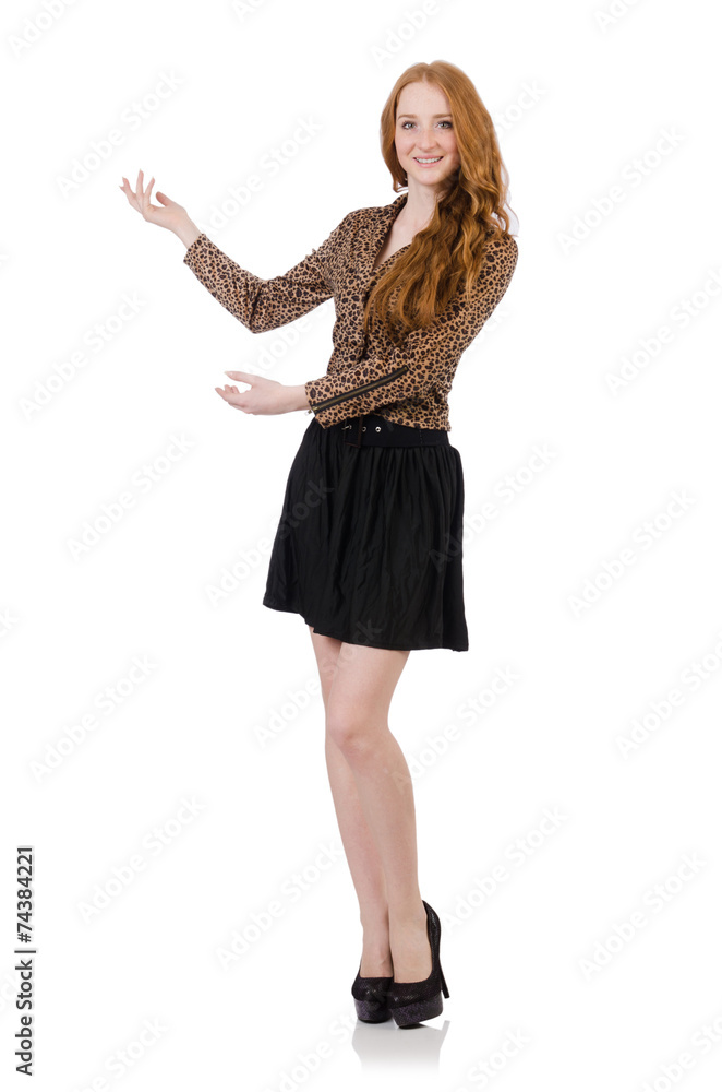 Woman isolated on the white background Woman isolated on the white background