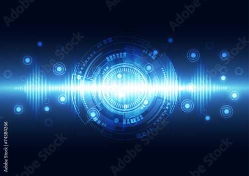 abstract technology background, vector illustration