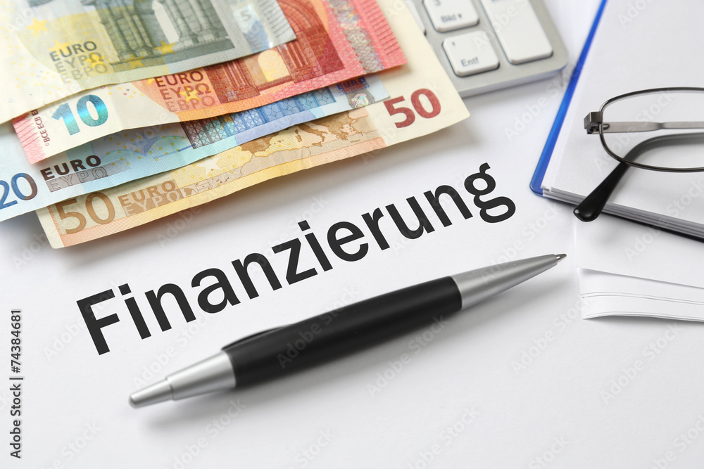 Fototapeta premium Finanzierung