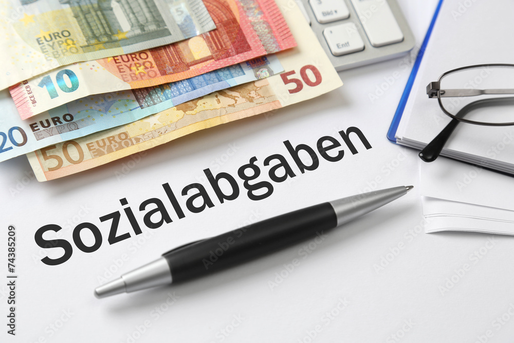 Fototapeta premium Sozialabgaben