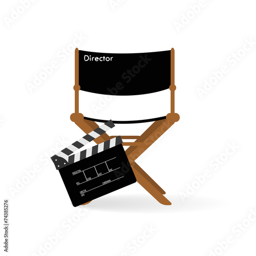 Movie director chair photo