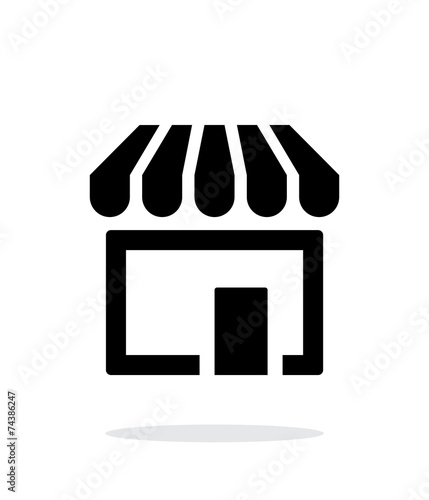 Store, supermarket icon on white background.