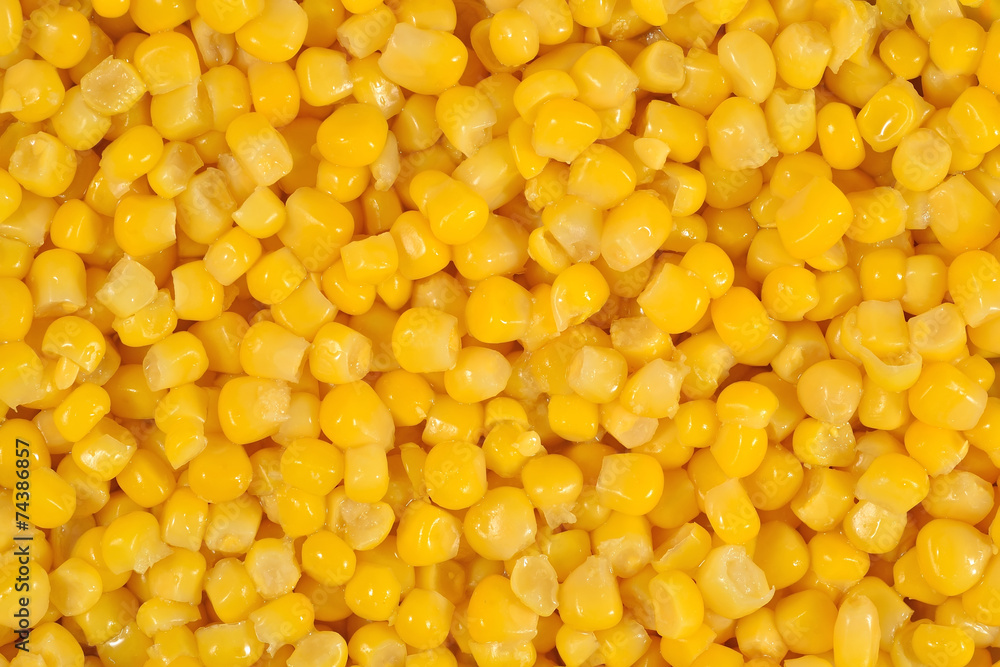 Canned sweet corn as background Canned sweet corn as background