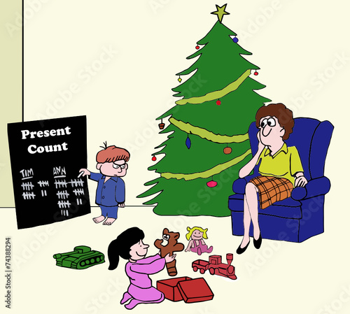 Christmas Morning Present Count