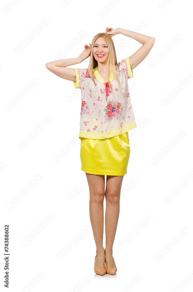 Fototapeta premium Young woman in fashion concept