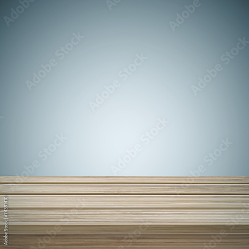 Wallpaper Mural retro wooden table over abstract background Torontodigital.ca