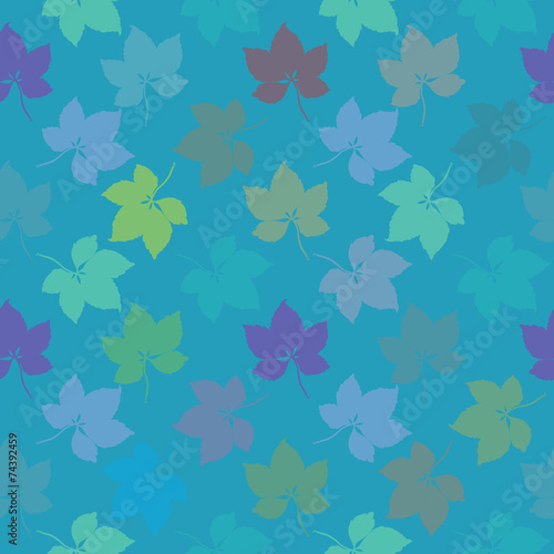 Multicolor  leaves  Seamless Pattern