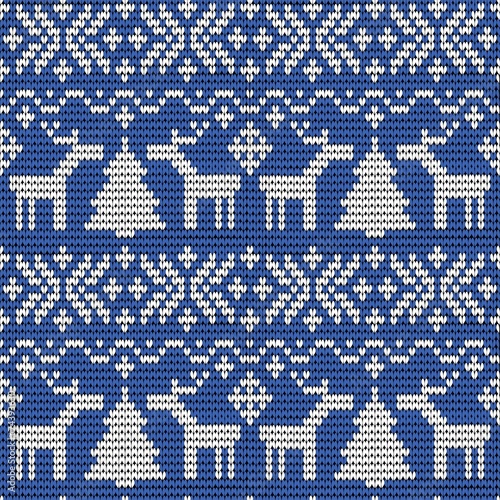 Strickmuster norwegisch Hirsch Elch Norweger