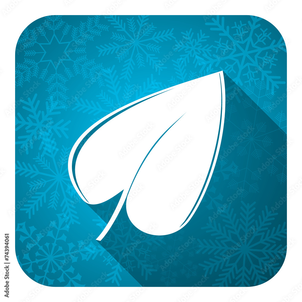 nature flat icon, christmas button, leaf symbol nature flat icon, christmas button, leaf symbol