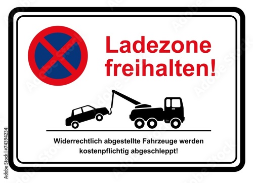 Ladezone freihalten