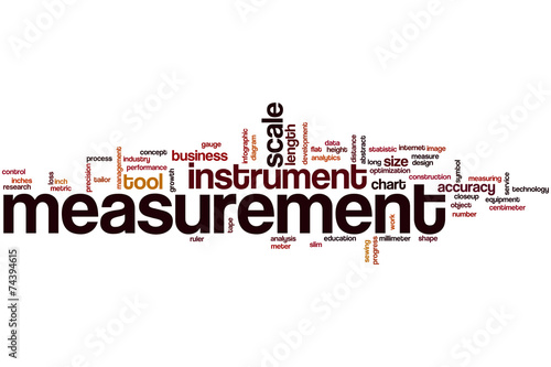 Measurement word cloud