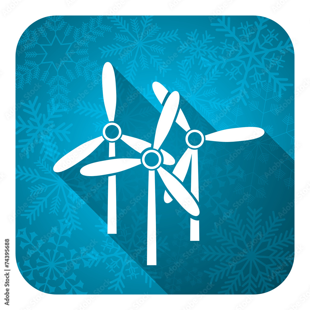 windmill flat icon, christmas button, renewable energy sign windmill flat icon, christmas button, renewable energy sign
