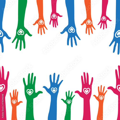 Colorful hands