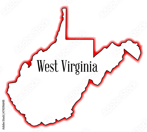 West Virginia Outline Map