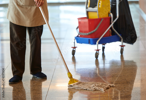 cleaning floor photo