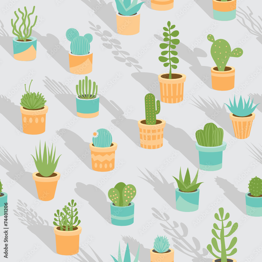 Succulent seamless pattern Succulent seamless pattern