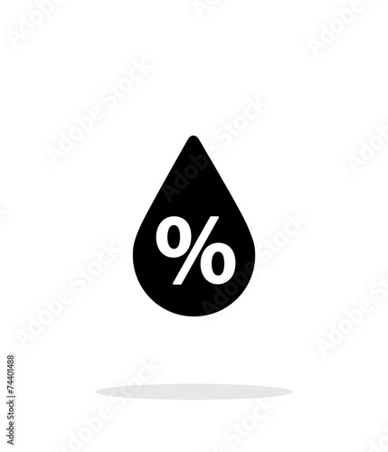 Humidity weather icon on white background.