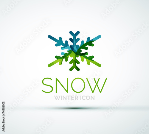 Wallpaper Mural Christmas snowflake company logo design Torontodigital.ca