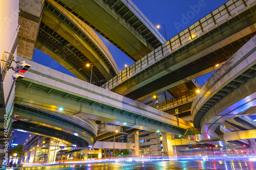 Elevated Highways and Roads in Osaka  japan