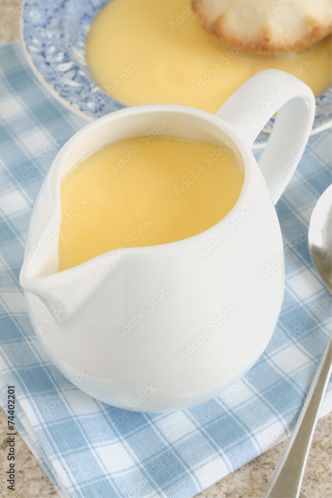 Custard a favourite dessert sauce ideal with apple pie Custard a favourite dessert sauce ideal with apple pie