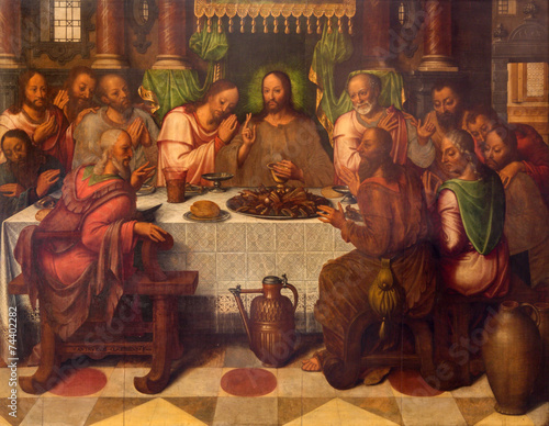 Samolepka Bruges - The Last supper  in st. Giles church