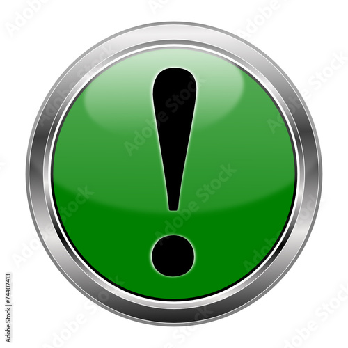 Button Ausrufezeichen glossy  #141208-svg01