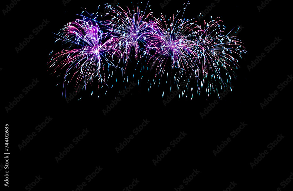 Fireworks with copy space