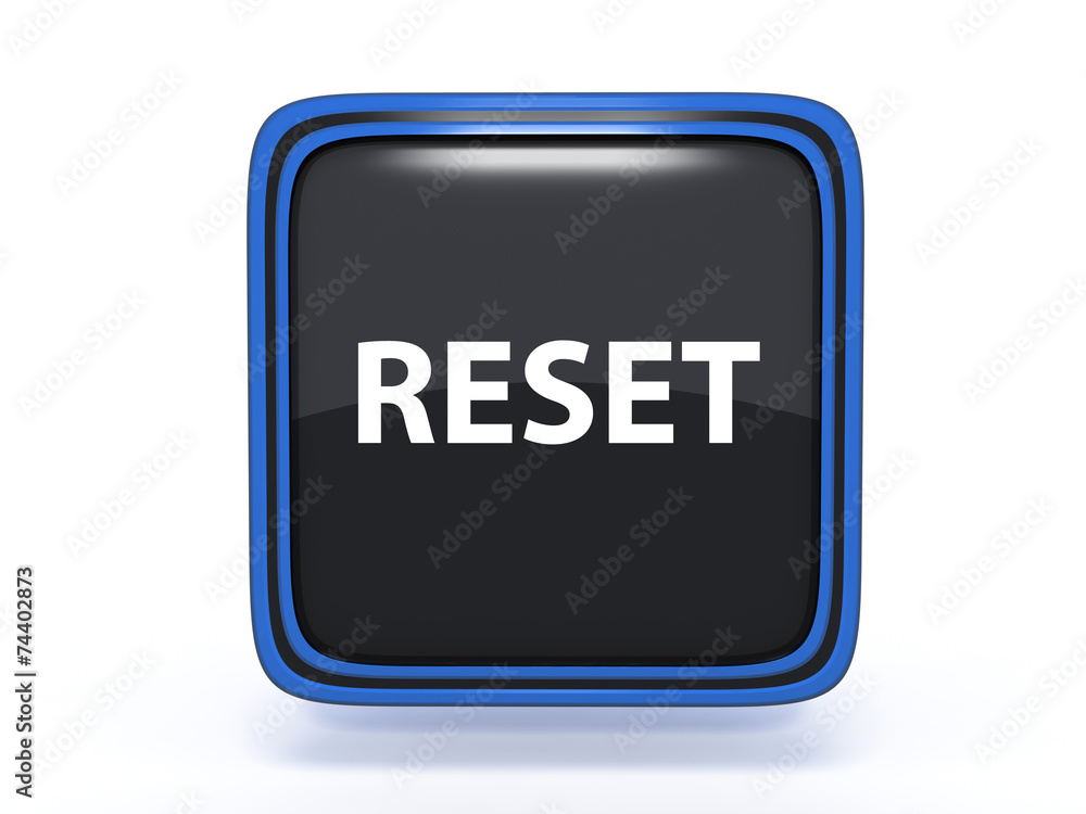reset square icon on white background reset square icon on white background