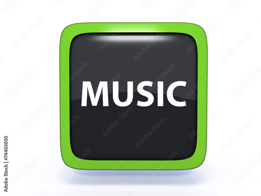 music square icon on white background music square icon on white background