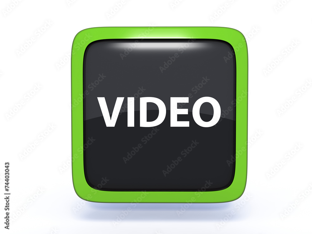 video square icon on white background video square icon on white background