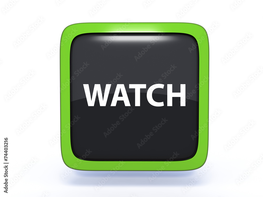 watch square icon on white background watch square icon on white background