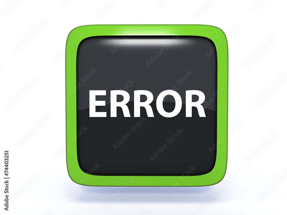 error square icon on white background error square icon on white background
