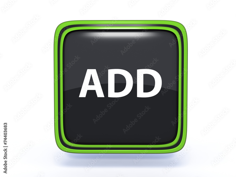 add square icon on white background add square icon on white background